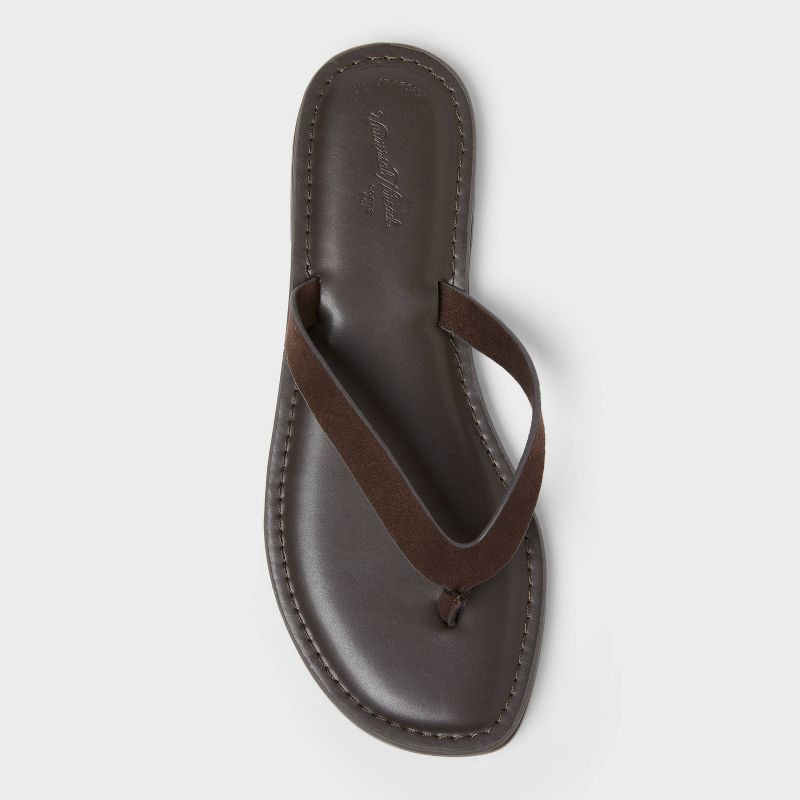 slide 3 of 4, Women's Sherry Faux Suede Sandals with Memory Foam Insole - Universal Thread™ Chocolate 11, 1 ct