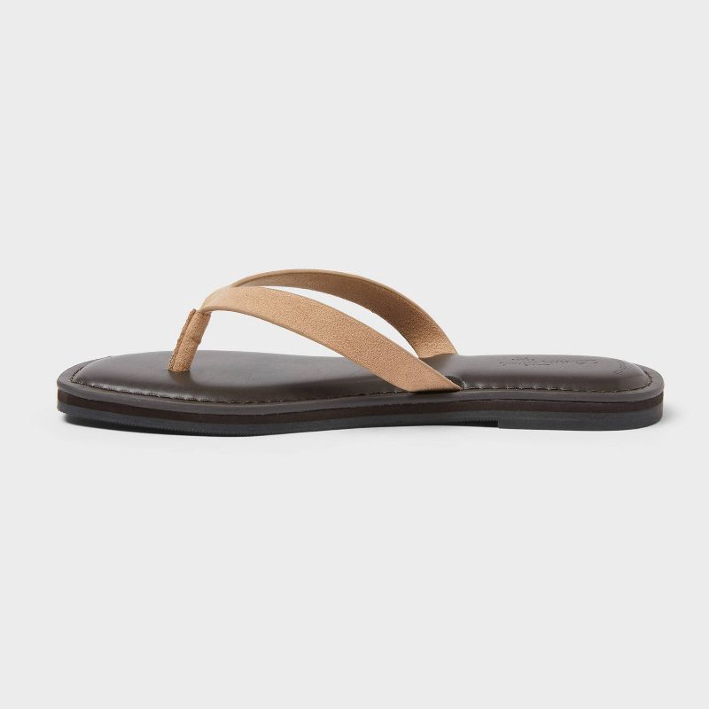 slide 2 of 4, Women's Sherry Faux Suede Sandals with Memory Foam Insole - Universal Thread™ Tan 8, 1 ct