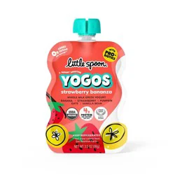 Little Spoon YoGos Strawberry Banana Organic Whole Milk Kids' Yogurt Pouches – 3.5oz