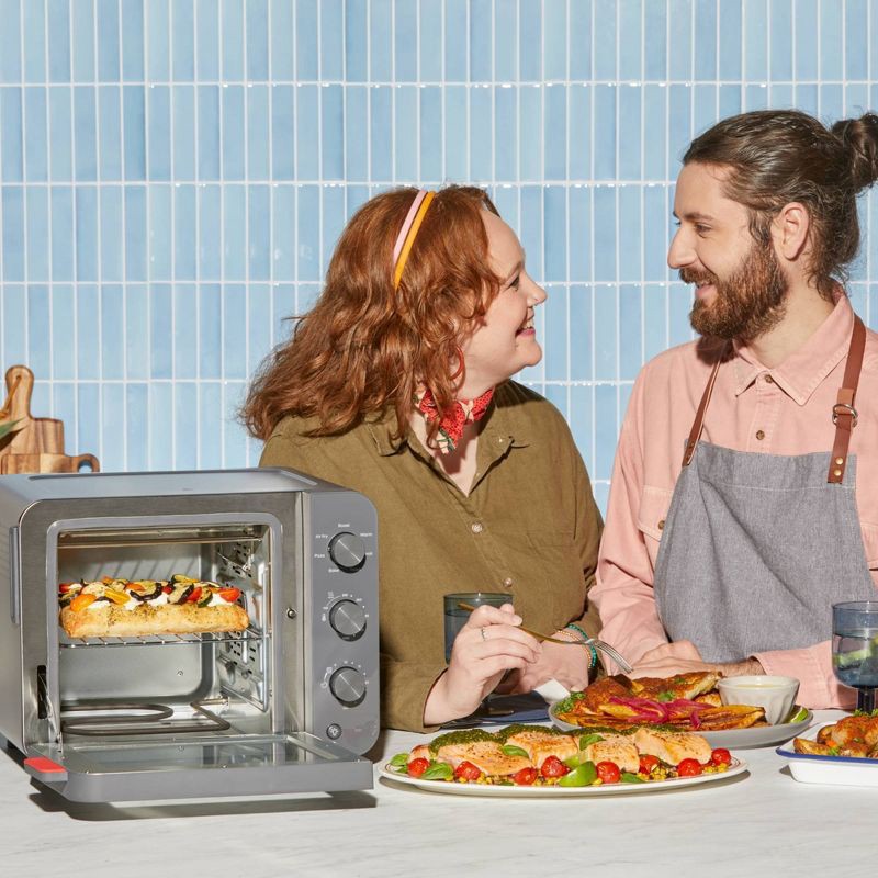 slide 2 of 10, Instant Pot InstantHeat 4 Slice Air Fryer Toaster Oven, 7-in-1, No Preheat Required Air Fry, Bake, Toast, Roast, Broil, Warm, and Make Pizza, 1 ct