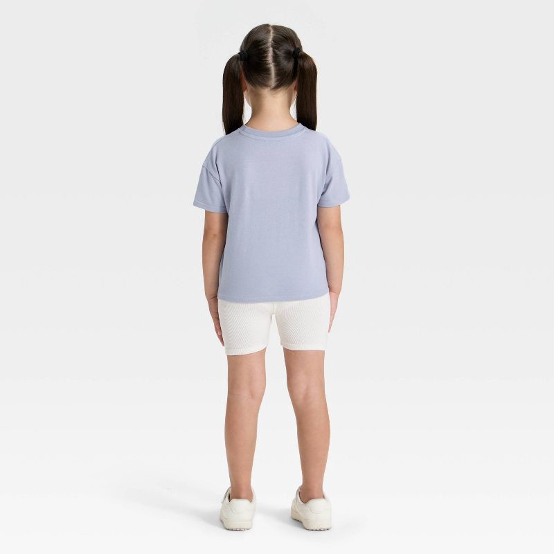 slide 2 of 4, Grayson Mini Toddler Girls' Los Angeles T-Shirt and Shorts Set - Blue 3T, 1 ct