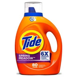 Tide Liquid Laundry Detergent 80 Loads - 100 fl oz: Odor Control, Cold Water Detergent, Color Care