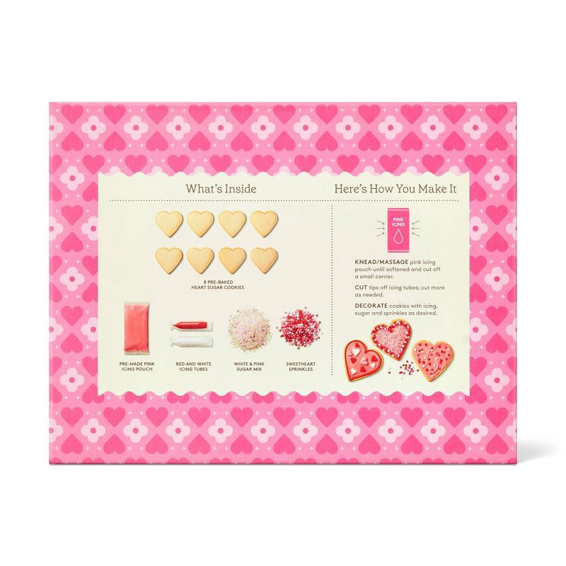 slide 3 of 4, Valentine's Sparkle Heart Cookie Kit - 12.7oz/6ct - Favorite Day™, 12.7 oz, 6 ct