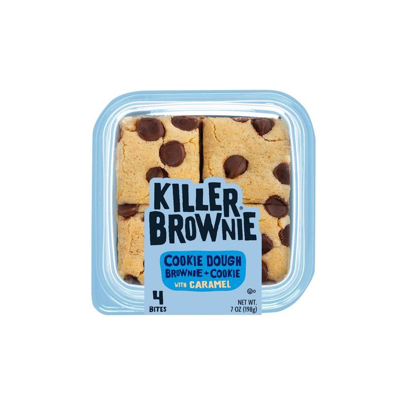 slide 1 of 4, Killer Brownie Cookie Dough Brownie with Caramel - 7oz/4ct, 4 ct; 7 oz