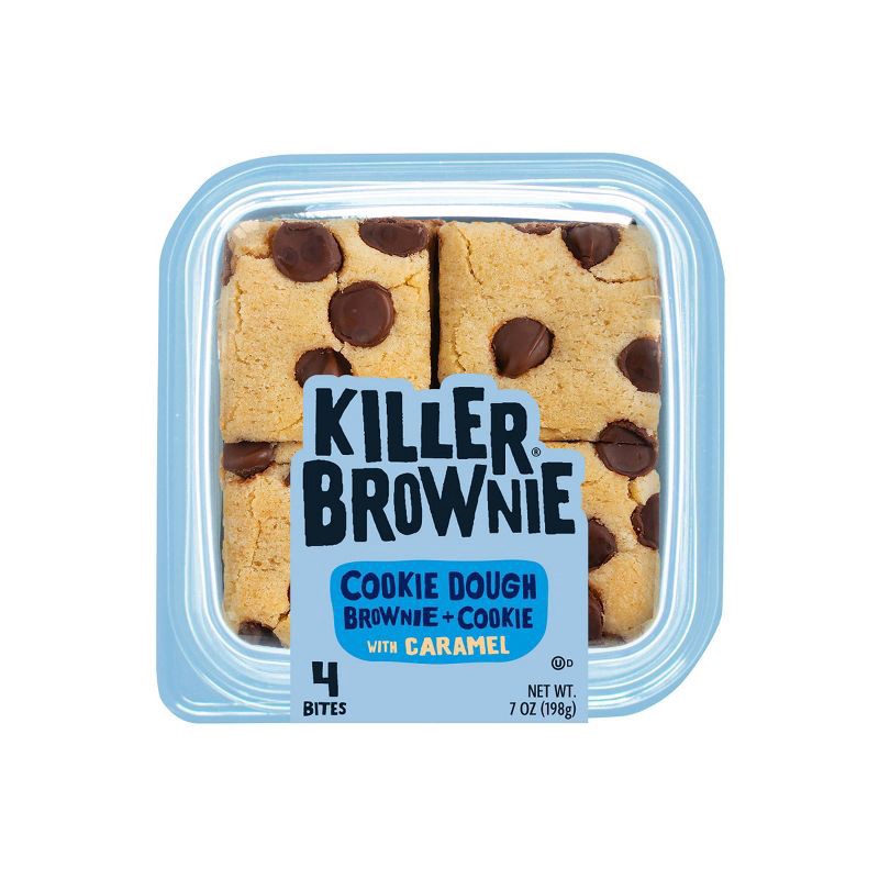 slide 1 of 8, Killer Brownie Cookie Dough Brownie with Caramel - 7oz/4ct, 4 ct; 7 oz