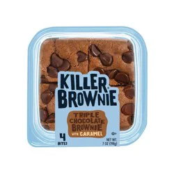 Killer Brownie Triple Chocolate Brownie with Caramel - 7oz/4ct