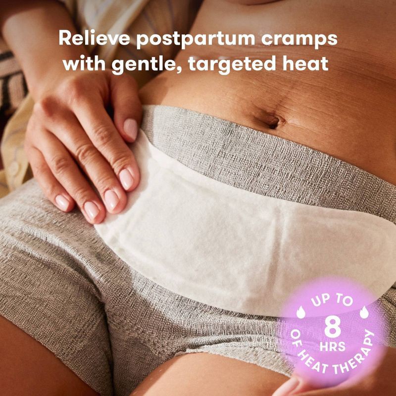 slide 2 of 7, Frida Mom Heat Relief Patches - Postpartum Uterine Cramping Pain Relief - 6pk, 6 ct