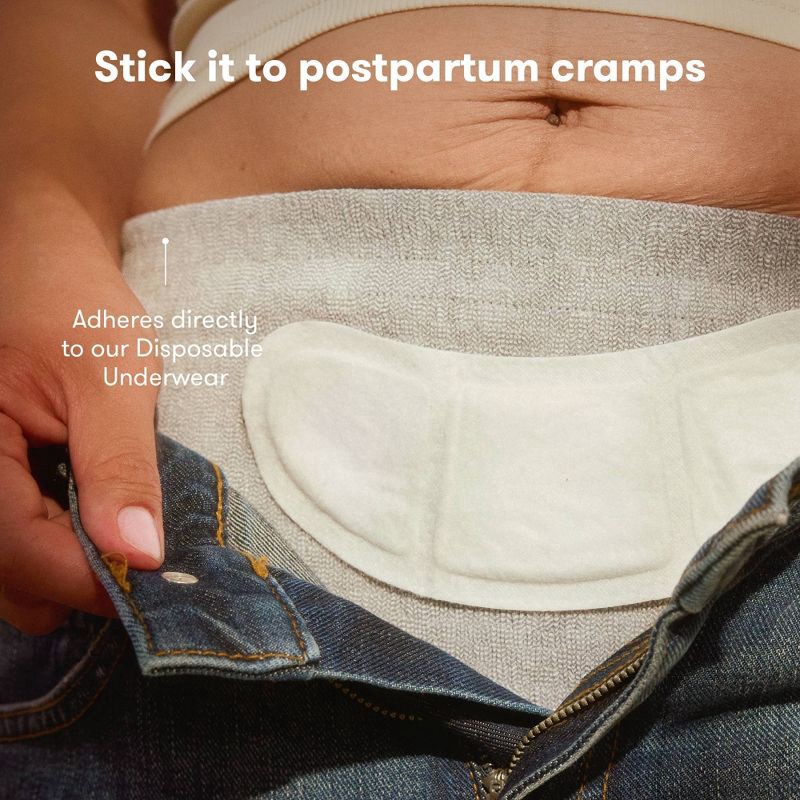 slide 7 of 7, Frida Mom Heat Relief Patches - Postpartum Uterine Cramping Pain Relief - 6pk, 6 ct