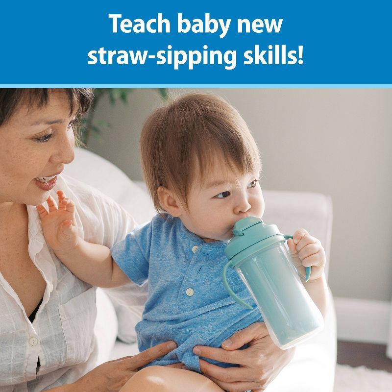 slide 3 of 8, Dr. Brown's 10oz Insulated Straw Cups - Sage - 2pk, 2 ct; 10 oz