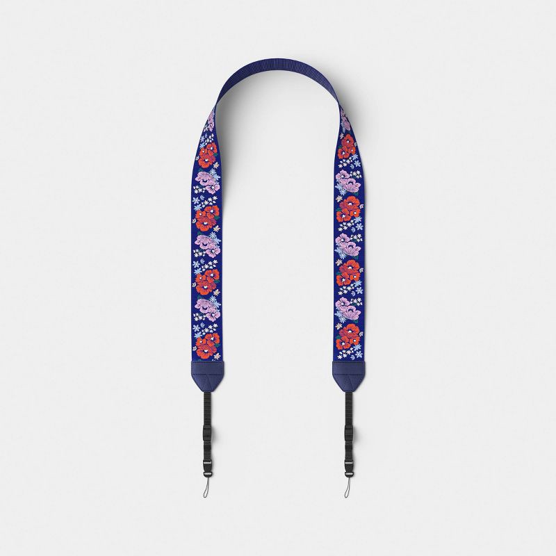 slide 1 of 4, Camera Strap - heyday™ Poppy Flowers, 1 ct