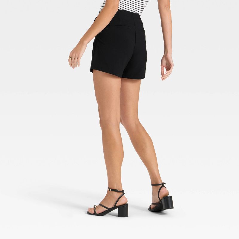 slide 2 of 3, Women's Suiting Shorts - A New Day™ Black 10, 1 ct