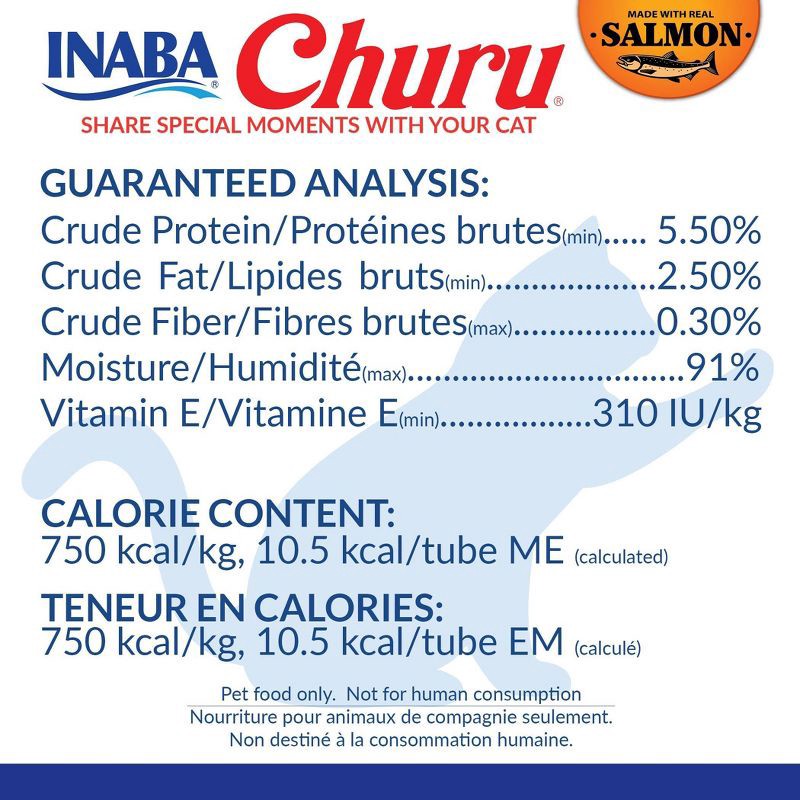 slide 7 of 7, Inaba Churu Salmon Flavor Variety Pack Lickable Cat Treats - 10oz/20ct, 20 ct; 10 oz