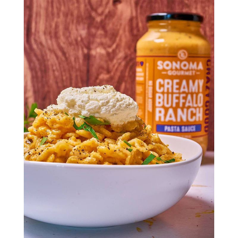 slide 3 of 7, Sonoma Gourmet Creamy Buffalo Ranch Pasta Sauce - 24.5oz, 24.5 oz