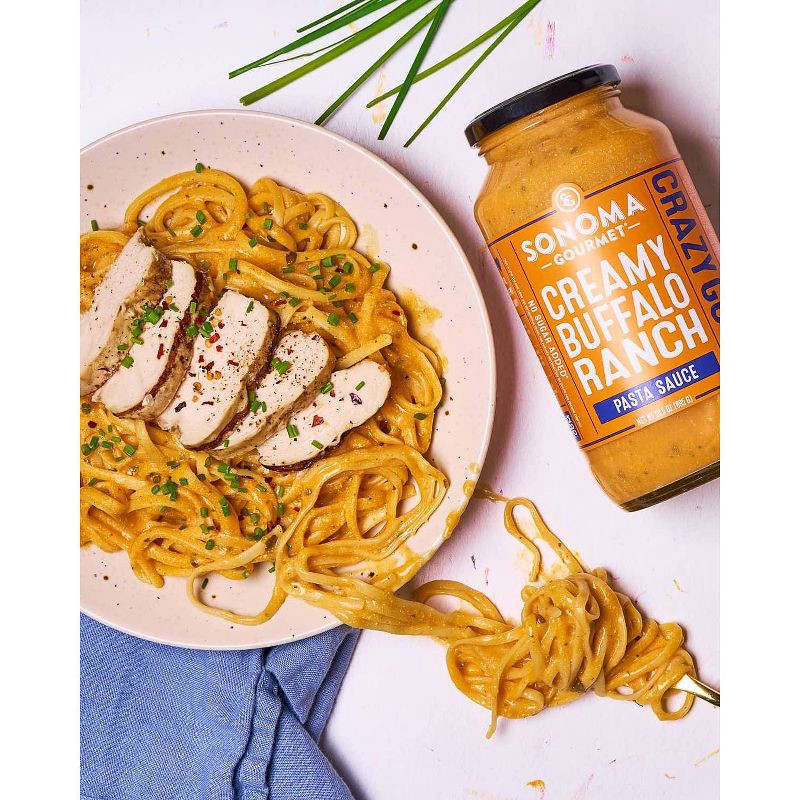 slide 6 of 7, Sonoma Gourmet Creamy Buffalo Ranch Pasta Sauce - 24.5oz, 24.5 oz