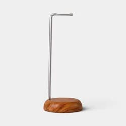 Sleek Wood and Metal Headphone Stand with Wooden Base - Threshold™
