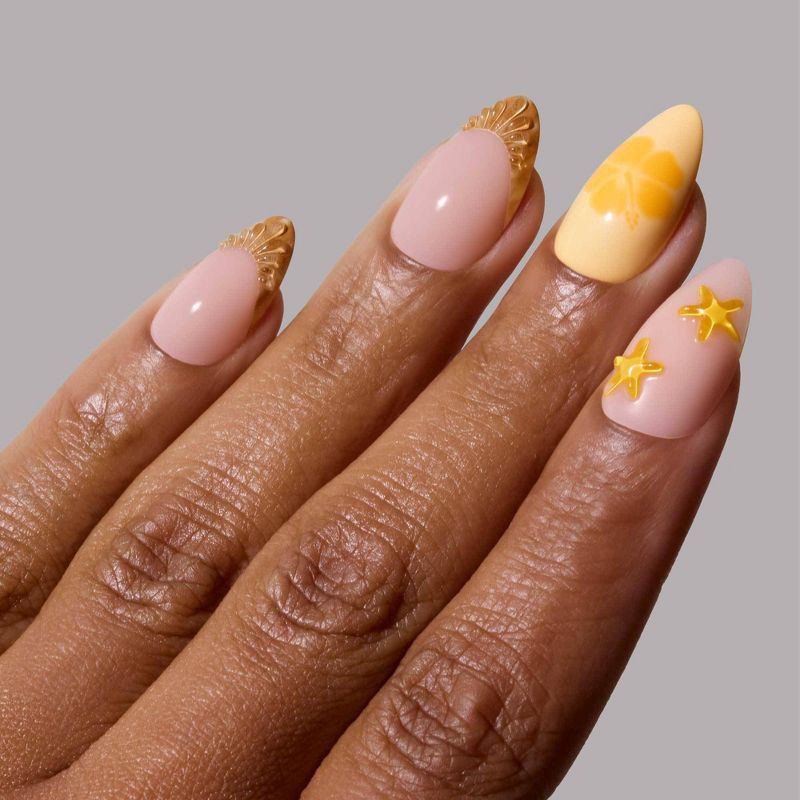 slide 5 of 5, Glamnetic Press-On Nails - Sunny Shores - 30ct - Ulta Beauty, 30 ct