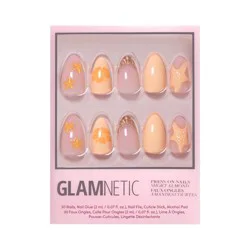 Glamnetic Press-On Nails - Sunny Shores - 30ct - Ulta Beauty: Almond Shape, French Style, Gloss Finish, ABS Material