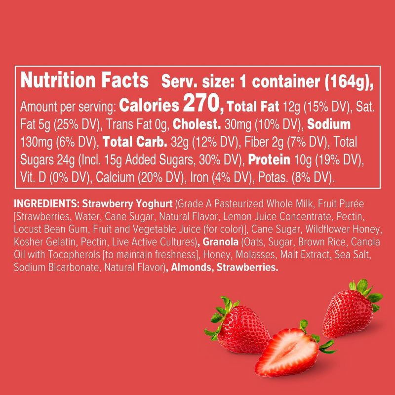 slide 5 of 8, noosa Strawberry Mix-ins Aussie Style Yogurt - 9g Protein 5.8oz, 9 gram, 5.8 oz