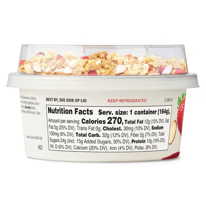 slide 6 of 8, noosa Strawberry Mix-ins Aussie Style Yogurt - 9g Protein 5.8oz, 9 gram, 5.8 oz