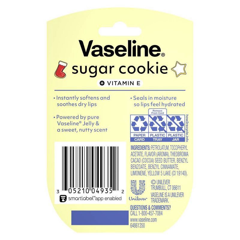 slide 3 of 11, Vaseline Holiday Limited Edition Lip Balm - Sugar Cookie - Travel Size - 0.25oz, 0.25 oz