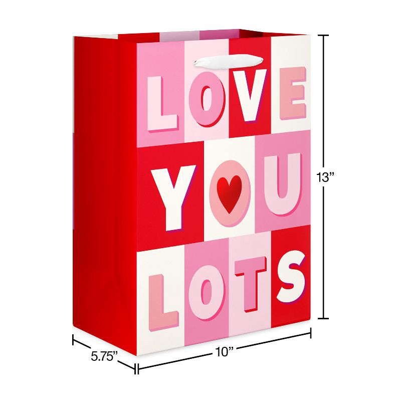 slide 4 of 5, American Greetings Valentine's Day Large Gift Bag Love You Lots, 1 ct