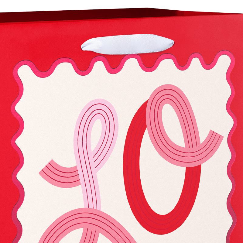 slide 3 of 5, American Greetings Valentine's Day Medium Gift Bag Love with Red Border, 1 ct