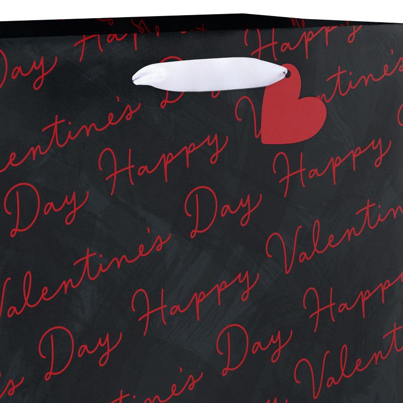 slide 3 of 5, American Greetings Valentine's Day Medium Gift Bag Happy Valentine's Day Lettering on Black, 1 ct