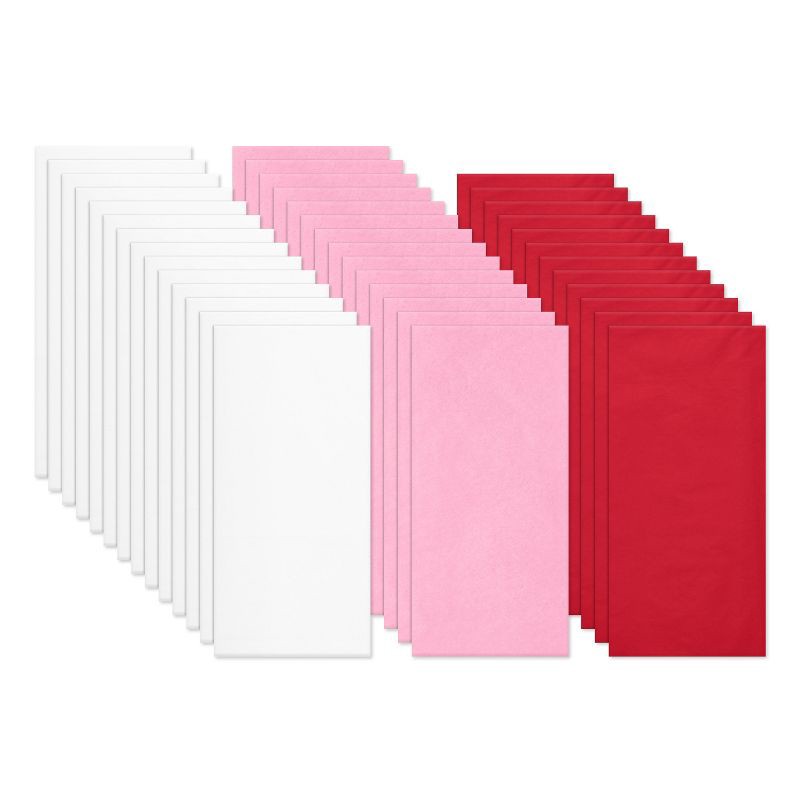 slide 3 of 7, American Greetings 40 Sheets Valentine's Day Tissue Paper Red Pink White, 1 ct