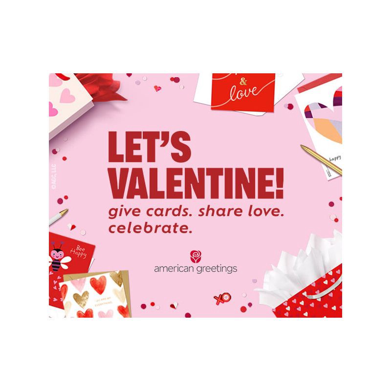 slide 5 of 5, American Greetings Valentine's Day Medium Gift Bag Diecut Heart, 1 ct