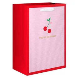 American Greetings Valentine's Day Large Gift Bag Cherries on Pink