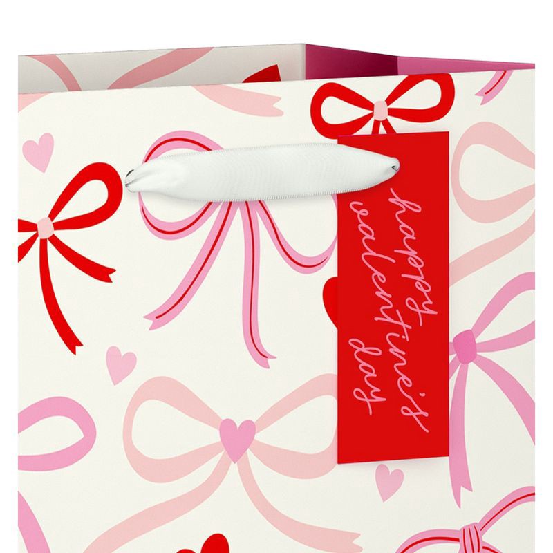slide 3 of 5, American Greetings Valentine's Day Large Gift Bag All Over Bows, 1 ct