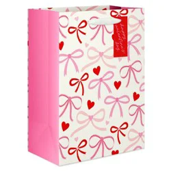 American Greetings Valentine's Day Large Gift Bag All Over Bows