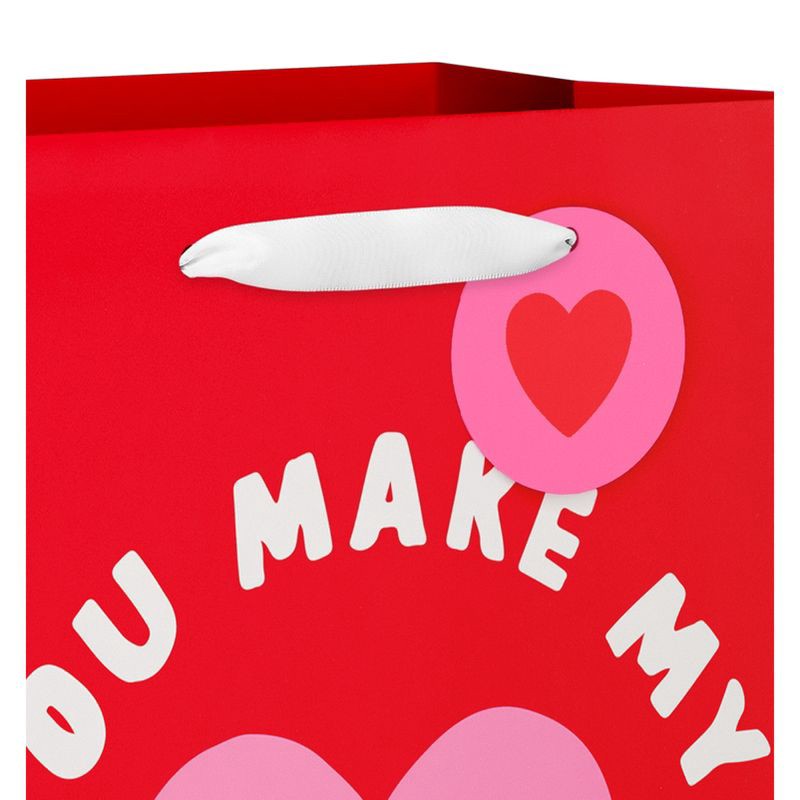 slide 3 of 5, American Greetings Valentine's Day Large Gift Bag Smiling Heart, 1 ct