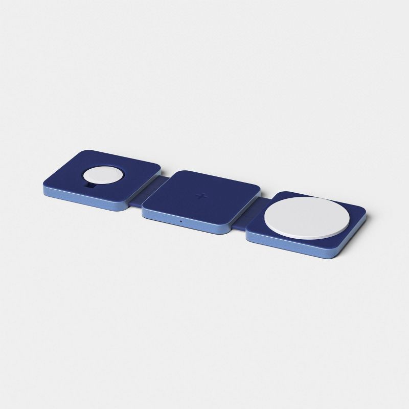 slide 1 of 3, Qi2 Wireless 3-in-1 Folding Charging Pad - Future Dusk - heyday™ Dark Blue, 1 ct