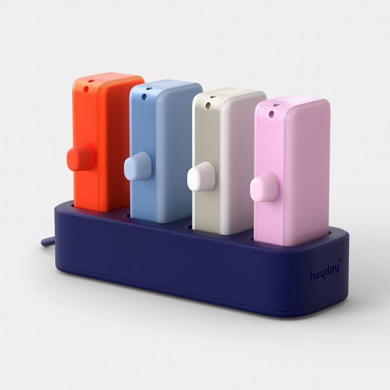 slide 1 of 4, 2500mAh Multihub Base with 4 Power Banks - heyday™, 1 ct