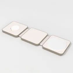 Qi2 Wireless 3-in-1 Folding Charging Pad - Stone White - heyday™ White