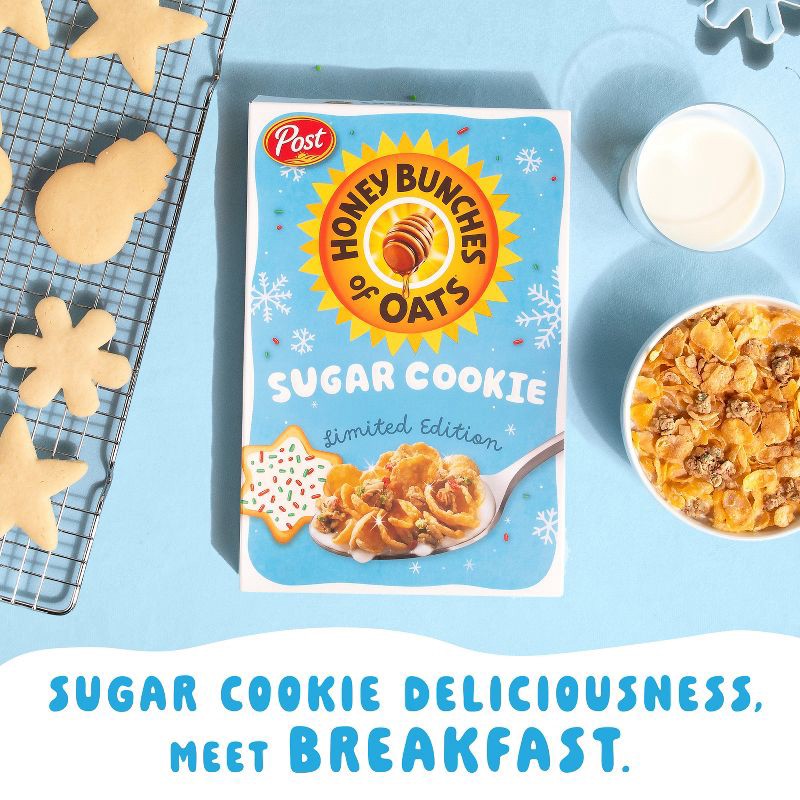 slide 5 of 11, Post Honey Bunches of Oats Sugar Cookie Breakfast Cereal - 15.2oz, 15.2 oz