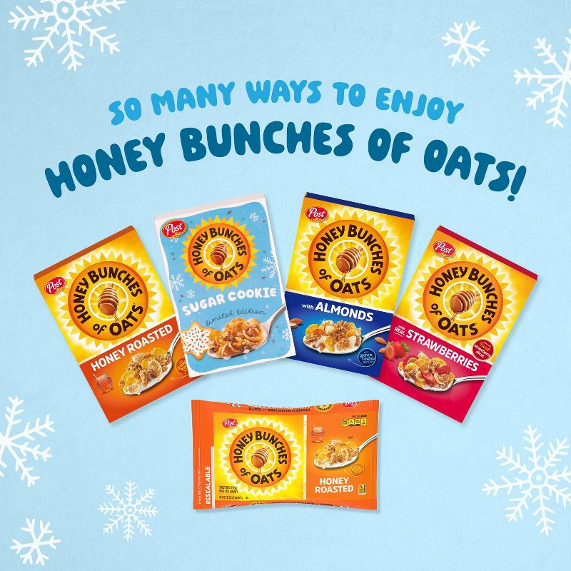 slide 8 of 11, Post Honey Bunches of Oats Sugar Cookie Breakfast Cereal - 15.2oz, 15.2 oz