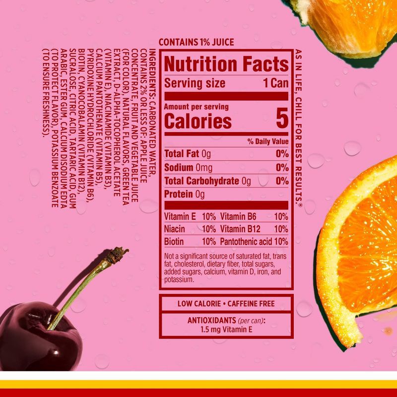 slide 5 of 5, Sparkling ICE Fruit Punch Sparkling Water - 10pk/7.5 fl oz Mini Cans, 10 ct; 7.5 fl oz
