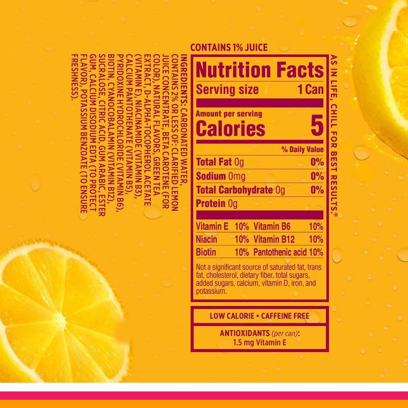slide 4 of 4, Sparkling ICE Classic Lemonade Sparkling Water - 10pk/7.5 fl oz Mini Cans, 10 ct; 7.5 fl oz