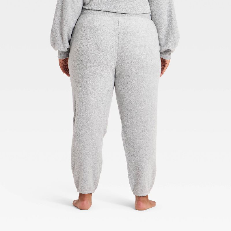 slide 2 of 3, Women's Teddy Jogger Pants - Auden™ Gray XXL, 1 ct