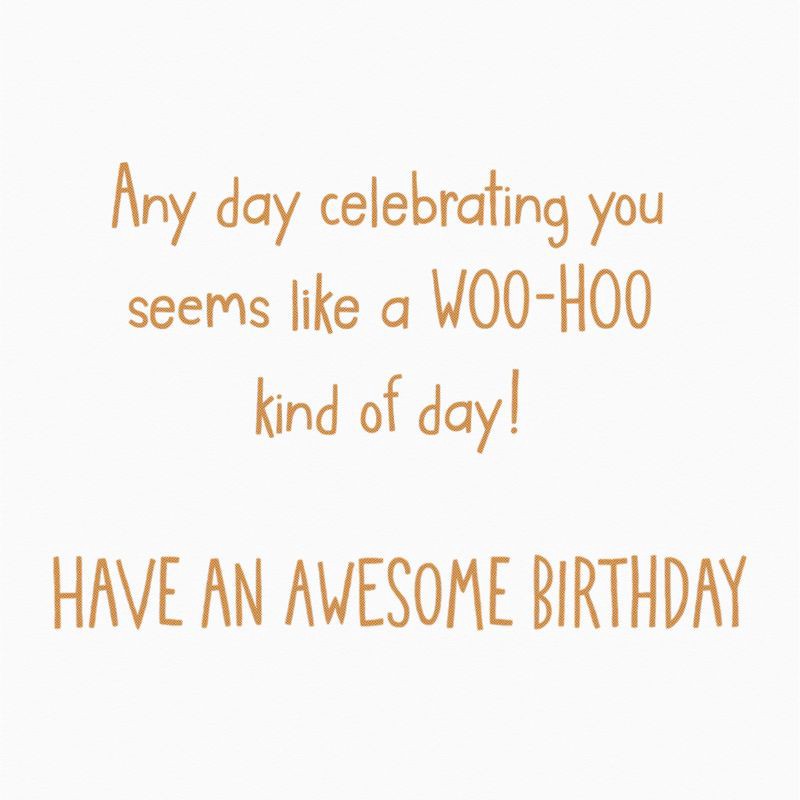 slide 3 of 4, American Greetings Birthday Card Hope it's a Great One Rainbow Cake Includes Envelope, 1 ct