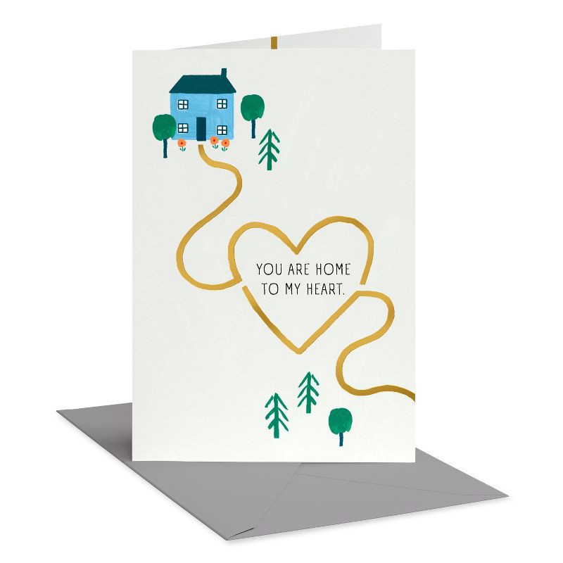 slide 1 of 3, American Greetings Anniversary Card for Husband or Wife So Grateful for You Home to My Heart Includes Envelope, 1 ct