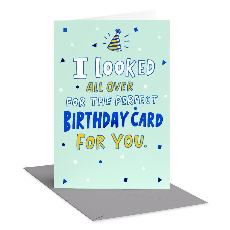 slide 1 of 4, American Greetings Funny Birthday Card This Isn't It Party Hat Includes Envelope, 1 ct