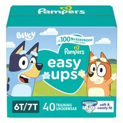 Pampers Easy Ups Super Bluey Disposable Training Pants - 6T-7T - 40ct