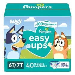 Pampers Easy Ups Super Bluey Disposable Training Pants - 6T-7T - 40ct
