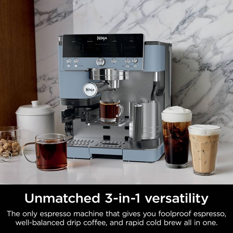 slide 3 of 13, Ninja Luxe Café Premier Series 3-in-1 Espresso, Coffee and Cold Brew Machine Blue, 1 ct
