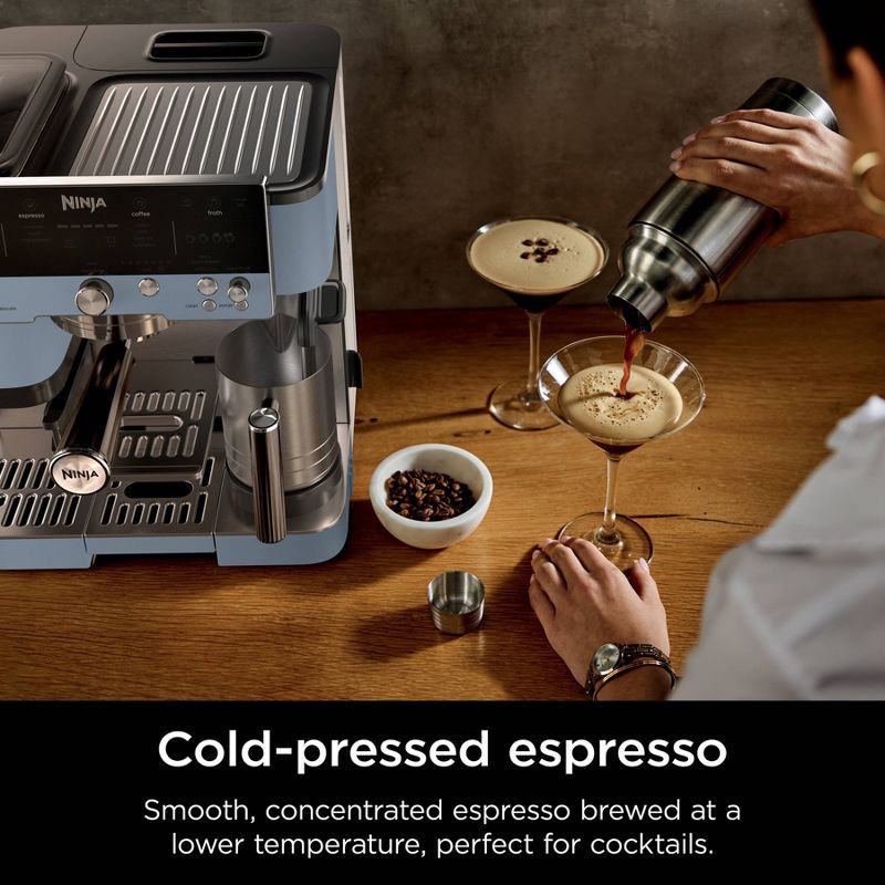 slide 11 of 13, Ninja Luxe Café Premier Series 3-in-1 Espresso, Coffee and Cold Brew Machine Blue, 1 ct