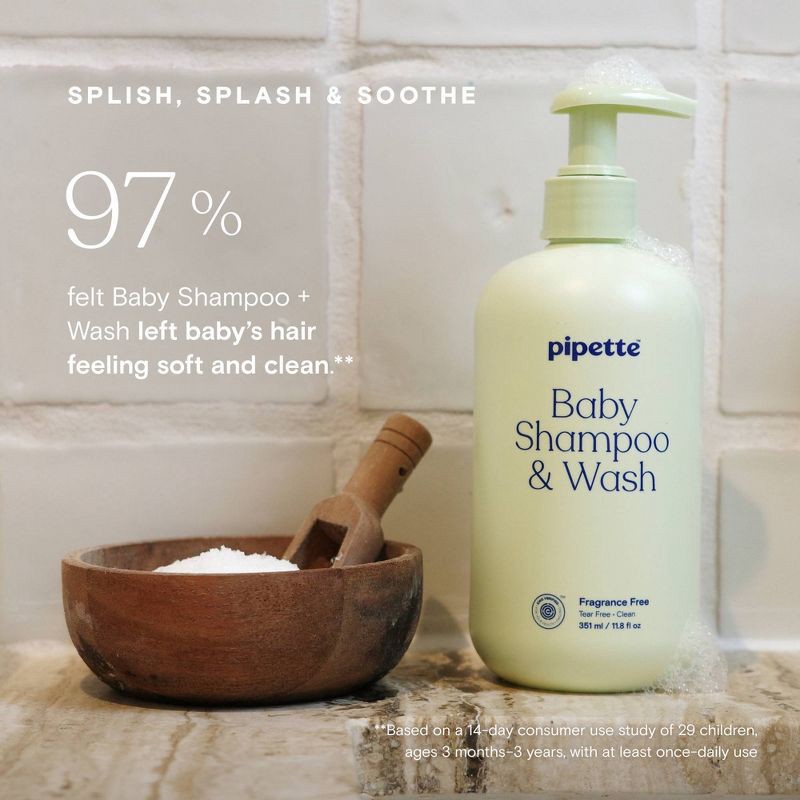 slide 5 of 6, Pipette Baby Bath Wash Gift Set - Shampoo & Lotion - 17.5 fl oz/2ct, 17.5 fl oz, 2 ct