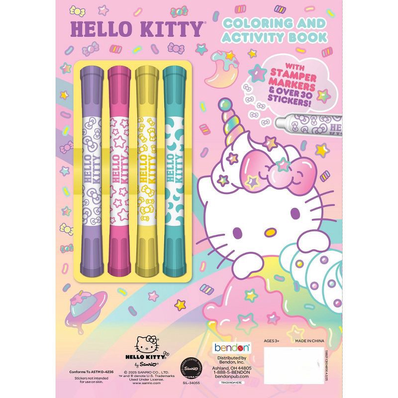 slide 2 of 5, Bendon Hello Kitty Stamper Marker Coloring Book, 1 ct